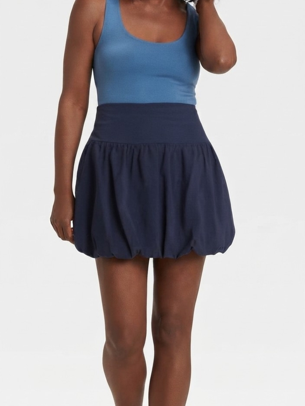 Navy Bubble Mini Skirt Size 8